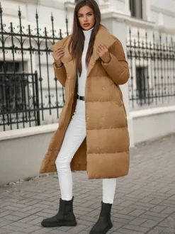 New Damen Jacke Camel JS/M737/84Z Damen Wintermäntel | Steppjacken