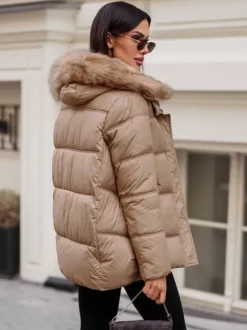 Discount Damen Jacke Camel JS/5M3256/84 Damen Steppjacken | Winterjacken