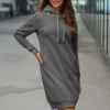 Hot Damen Kapuzenpullover Anthrazit JS/YS10005/5 Damen Sweatshirts Ohne Print | Sweatshirts Ohne Kapuze