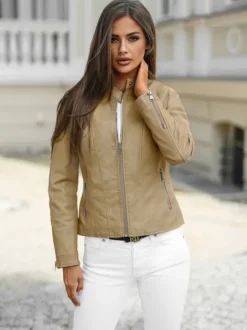 Online Damen Lederjacke JS/11Z8058 Damen Lederjacken | Übergangsjacken