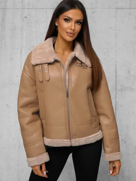 Outlet Damen Lederjacke JS/11Z8176Z Damen Lederjacken | Übergangsjacken