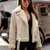 Discount Damen Lederjacke JS/11Z8177 Damen Lederjacken | Übergangsjacken
