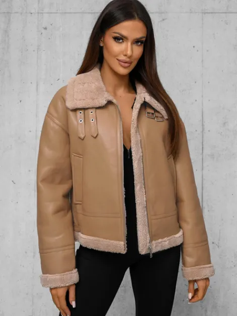 Outlet Damen Lederjacke JS/11Z8176Z Damen Lederjacken | Übergangsjacken