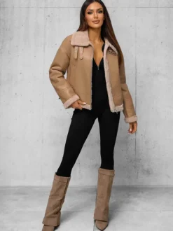 Outlet Damen Lederjacke JS/11Z8176Z Damen Lederjacken | Übergangsjacken