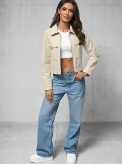 New Damen Lederjacke O/G117 Damen Lederjacken | Oberbekleidung