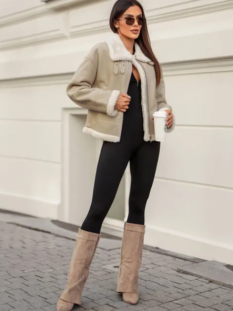 Outlet Damen Lederjacke JS/11Z8178 Damen Lederjacken | Übergangsjacken