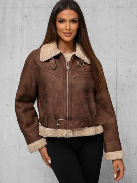 Clearance Damen Lederjacke O/81331Z Damen Lederjacken | Übergangsjacken