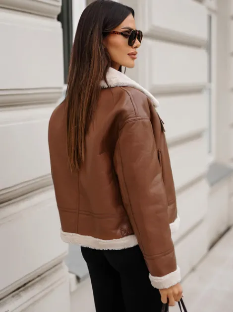 Discount Damen Lederjacke JS/11Z8176 Damen Lederjacken | Übergangsjacken