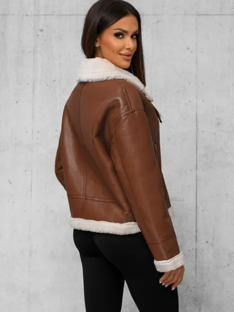 Clearance Damen Lederjacke JS/11Z8176Z Damen Lederjacken | Übergangsjacken