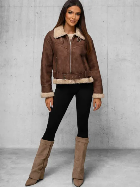 Clearance Damen Lederjacke O/81331Z Damen Lederjacken | Übergangsjacken