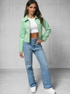 New Damen Lederjacke O/G117 Damen Lederjacken | Oberbekleidung