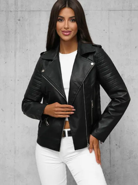 Clearance Damen Lederjacke JS/11Z8097Z Damen Lederjacken | Übergangsjacken