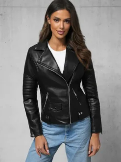 Online Damen Lederjacke JS/11Z8109 Damen Lederjacken | Übergangsjacken