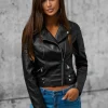 Clearance Damen Lederjacke JS/11Z8031 Damen Lederjacken | Oberbekleidung