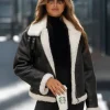 Discount Damen Lederjacke JS/11Z8178Z Damen Lederjacken | Übergangsjacken