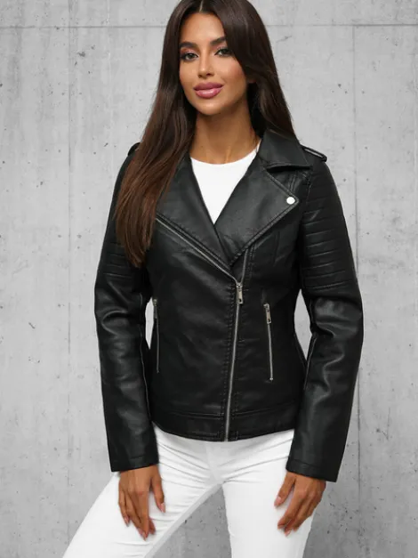 Clearance Damen Lederjacke JS/11Z8097Z Damen Lederjacken | Übergangsjacken