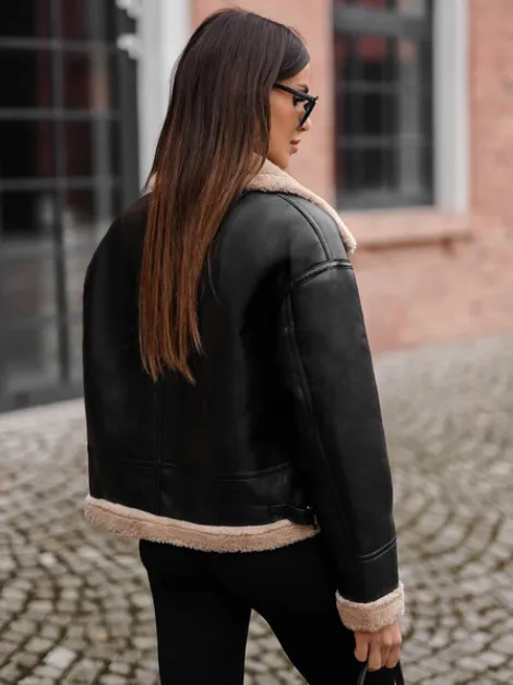New Damen Lederjacke JS/11Z8176 Damen Lederjacken | Übergangsjacken