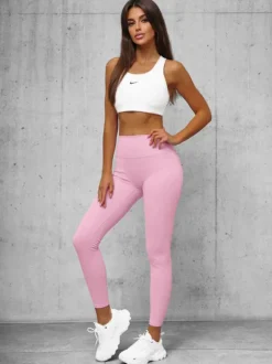 Fashion Damen Leggings O/K9-JZ Damen Fitness | Leggings Ohne Motiv
