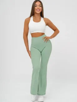 New Damen Leggings mit Breiten Beinen JS/17K587/127 Damen Weite Hosen | Leggings Ohne Motiv