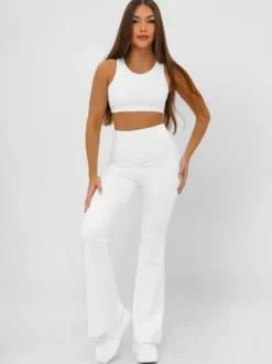 Online Damen Leggings mit Breiten Beinen JS/17K587/1 Damen Weite Hosen | Leggings Ohne Motiv