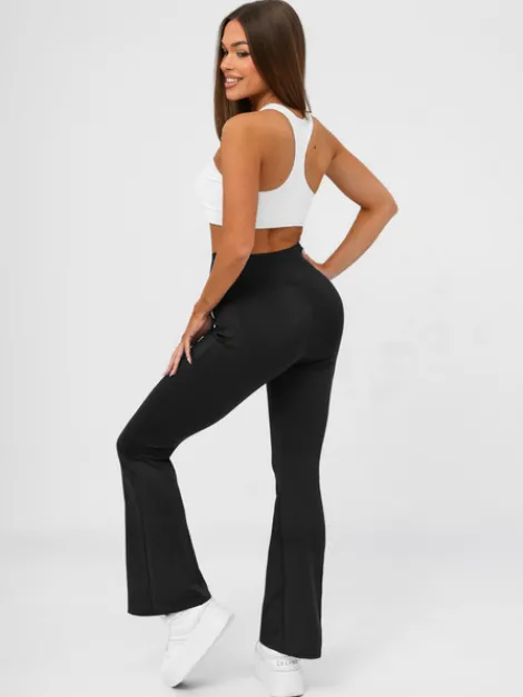 Clearance Damen Leggings mit Breiten Beinen JS/13K1810/3 Damen Weite Hosen | Leggings Ohne Motiv