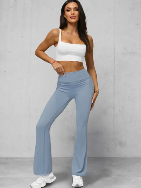 Online Damen Leggings mit Breiten Beinen JS/17K588/9 Damen Weite Hosen | Leggings Ohne Motiv