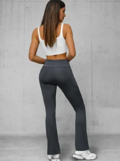 Best Damen Leggings mit Breiten Beinen Anthrazit JS/35K1603/5 Damen Fitness | Weite Hosen