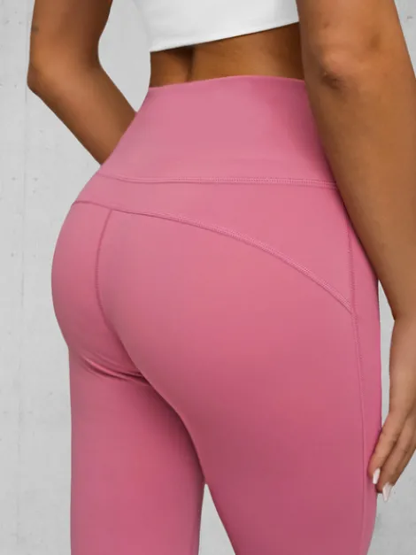 Best Damen Leggings mit Breiten Beinen Dunkelpink JS/17K588/111 Damen Weite Hosen | Leggings Ohne Motiv