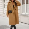 Hot Damen Mantel Camel JS/11Z8161 Damen Klassische Mäntel | Oberbekleidung