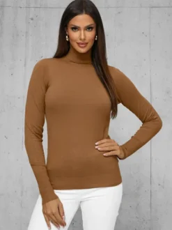 Discount Damen Pullover Camel JS/8009/7 Damen Pullover