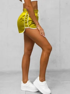 Discount Damen Shorts Gold O/NP1177 Damen Trainings Shorts | Sport Shorts