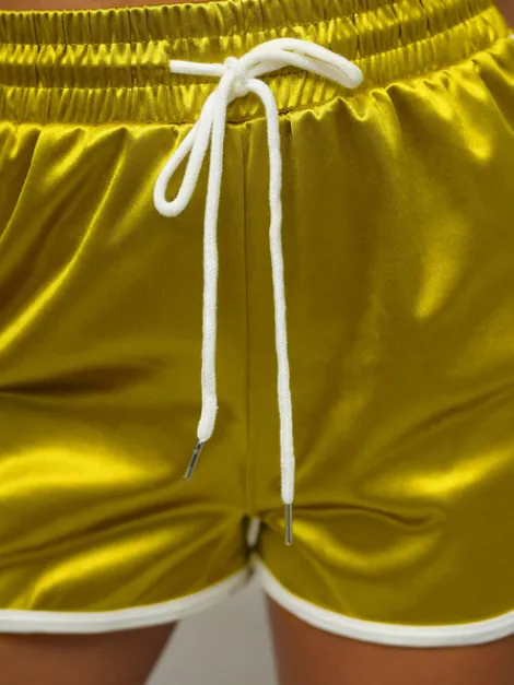 Discount Damen Shorts Gold O/NP1177 Damen Trainings Shorts | Sport Shorts