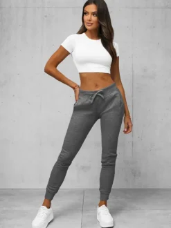 Clearance Damen Sporthose Anthrazit JS/CK01Z Damen Jogger Hosen | Sporthosen
