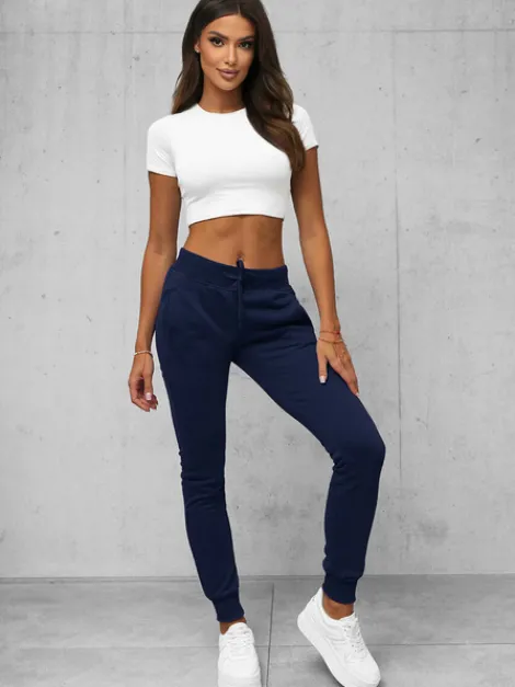 Best Damen Sporthose Dunkelblau JS/CK01Z Damen Jogger Hosen | Sporthosen