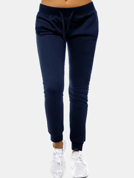 Hot Damen Sporthose Dunkelblau JS/CK01 Damen Jogger Hosen | Sporthosen