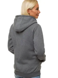 Best Damen Sweatshirt Anthrazit JS/W03Z Damen Sweatshirts Ohne Print | Sweatshirts Ohne Kapuze