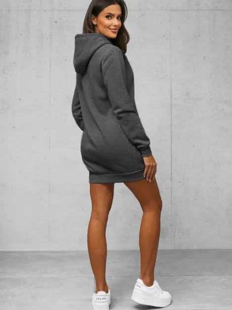 New Damen Sweatshirt Anthrazit JS/YS10003/5Z Damen Sweatshirts Ohne Print | Sweatshirts Ohne Kapuze