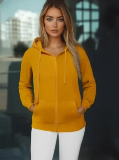 Discount Damen Sweatshirt Camel JS/W03Z Damen Sweatshirts Ohne Print | Sweatshirts Ohne Kapuze