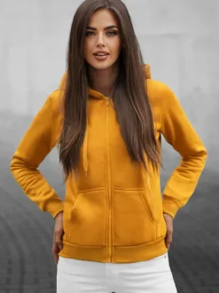 Discount Damen Sweatshirt Camel JS/W03Z Damen Sweatshirts Ohne Print | Sweatshirts Ohne Kapuze