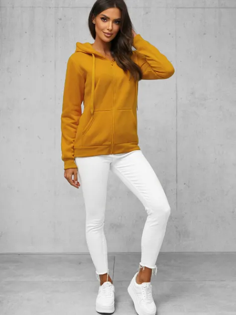 Discount Damen Sweatshirt Camel JS/W03Z Damen Sweatshirts Ohne Print | Sweatshirts Ohne Kapuze
