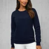 New Damen Sweatshirt Dunkelblau JS/W01Z Damen Sweatshirts Ohne Print | Sweatshirts Ohne Kapuze