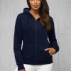 Hot Damen Sweatshirt Dunkelblau JS/W03Z Damen Sweatshirts Ohne Print | Sweatshirts Ohne Kapuze