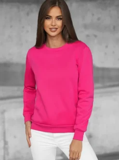 Fashion Damen Sweatshirt JS/W01 Damen Sweatshirts Ohne Print | Sweatshirts Ohne Kapuze