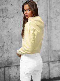 Online Damen Sweatshirt JS/8B939/132 Damen Sweatshirts Ohne Print | Kapuzenpullover