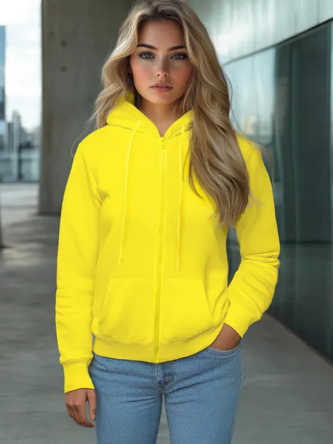Discount Damen Sweatshirt Gelb-Neon JS/W03Z Damen Sweatshirts Ohne Print | Sweatshirts Ohne Kapuze