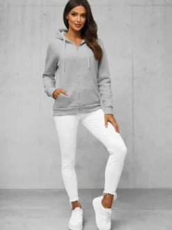 Discount Damen Sweatshirt JS/W03Z Damen Sweatshirts Ohne Print | Sweatshirts Ohne Kapuze