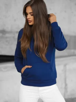 Fashion Damen Sweatshirt JS/W02/66Z Damen Sweatshirts Ohne Print | Sweatshirts Ohne Kapuze