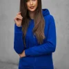 Outlet Damen Sweatshirt Kobalt JS/W03Z Damen Sweatshirts Ohne Print | Sweatshirts Ohne Kapuze