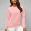 Online Damen Sweatshirt JS/W01Z Damen Sweatshirts Ohne Print | Sweatshirts Ohne Kapuze