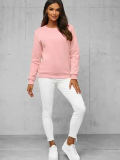 Online Damen Sweatshirt JS/W01Z Damen Sweatshirts Ohne Print | Sweatshirts Ohne Kapuze